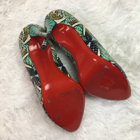 Christian Louboutin Elisa 100 Python Inferno Pump - Picture 7 of 8